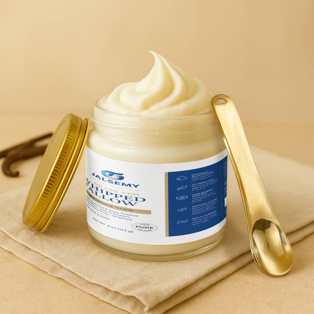 Whipped Grass-Fed Tallow Balm with Vanilla Bean
